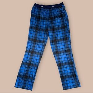 GAP Plaid Pajama Pants Blue Black Sleep Lounge Men’s M NWT